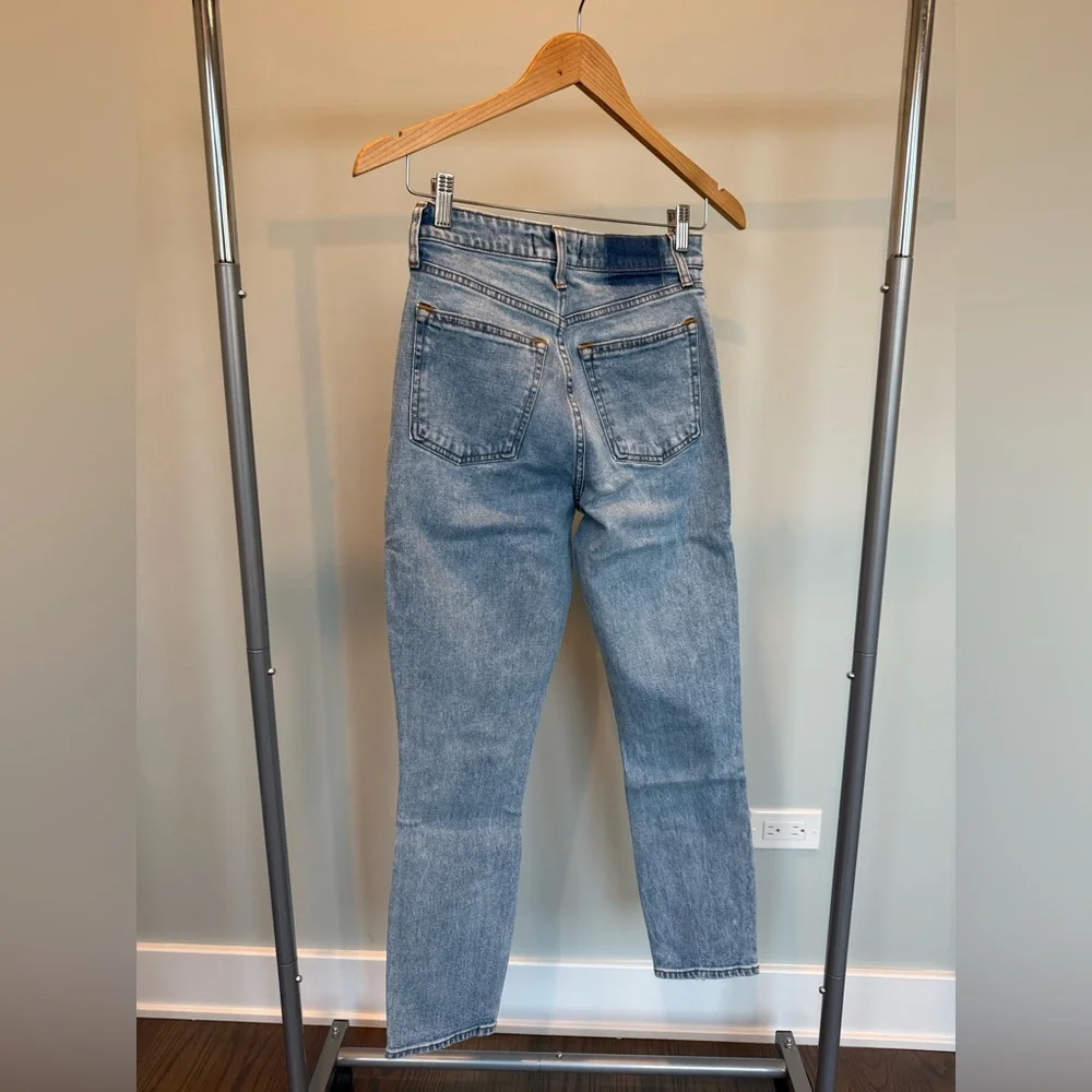 Abercrombie & Fitch The Skinny High Rise Distressed Jeans Size 25 CurveLove - Picture 4 of 6